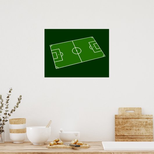 サッカー場 ポスター (キッチン)