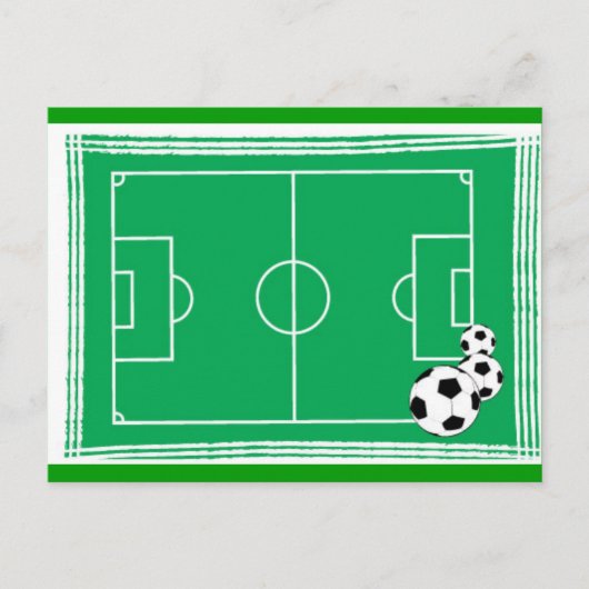 サッカー場 ポストカード (正面)