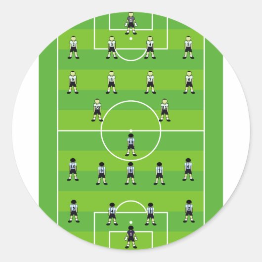 サッカー場 ラウンドシール (正面)