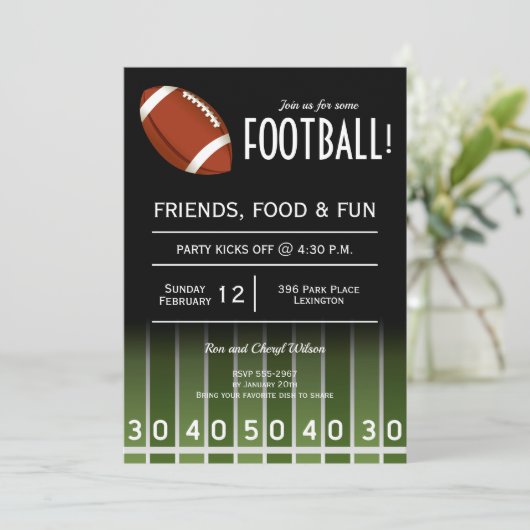 サッカー場 招待状 (スタンド正面)