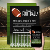 サッカー場 招待状