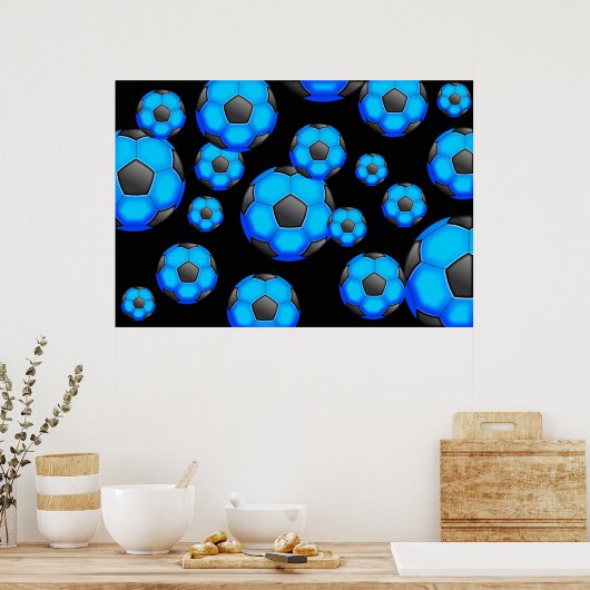 サッカー壁紙 ポスター (キッチン)