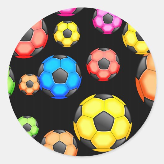 サッカー壁紙 ラウンドシール (正面)