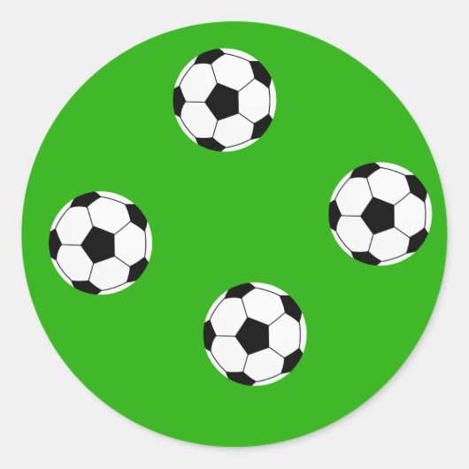 サッカー壁紙 ラウンドシール (正面)