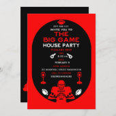 サッカー大ゲームTVウォッチパーティー 招待状 (正面/裏面)