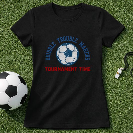 サッカー大会のドリブル・トラブルメーカー Tシャツ