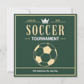 サッカー大会 招待状 (正面)