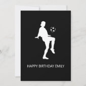 サッカー大好きな女の子の誕生日おめでとう (正面)