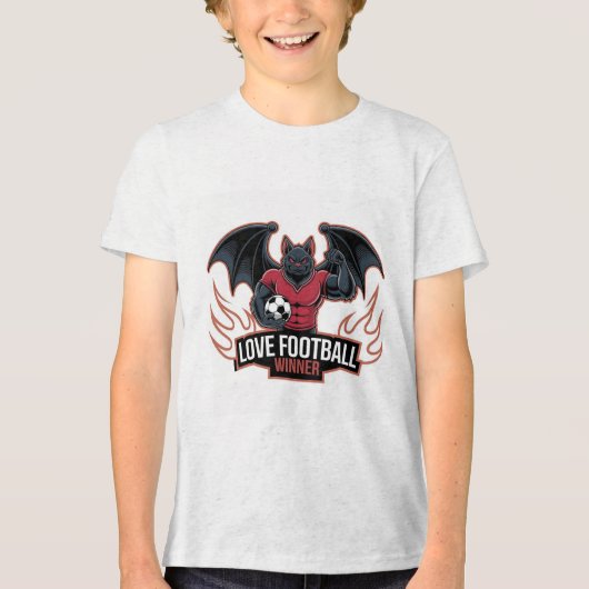 サッカー大好き トライブレンドTシャツ (正面)