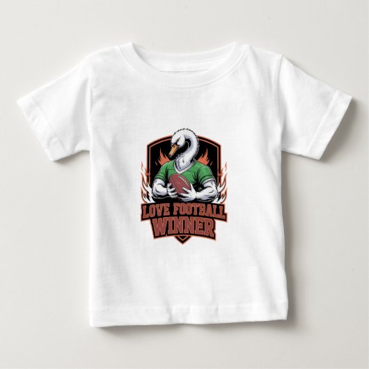 サッカー大好き ベビーTシャツ (正面)