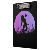 サッカー女子のシルエット クリップボード (左)