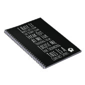 サッカー女子の選手スポーツフットボールへの贈り物 ノートブック (右側)