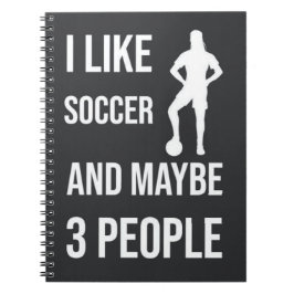サッカー女子の選手スポーツフットボールへの贈り物 ノートブック