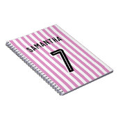 サッカー女子カスタムサッカー選手 ノートブック (右側)