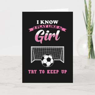サッカー女子サッカーガール カード