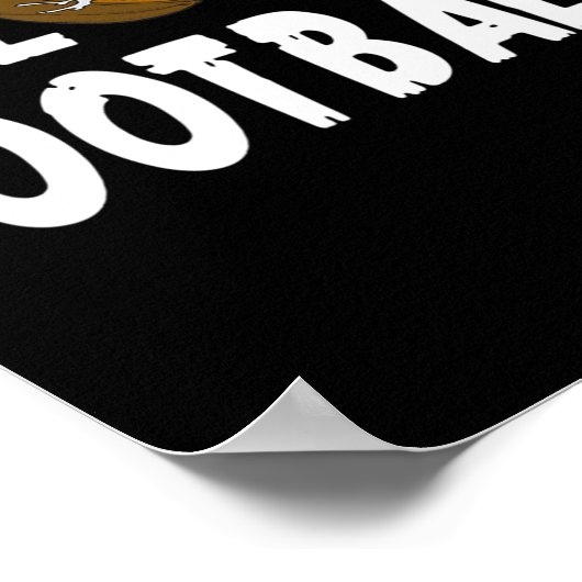 サッカー女子サッカー男性へスポーツギフトが大好き ポスター (角)