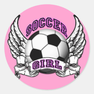 サッカー女子タトゥーシール ラウンドシール