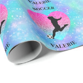 サッカー女子ハート冬魂 ラッピングペーパー (ロールコーナー)