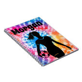 サッカー女子パーソナライズされたタイ – レインボーアクアレ ノートブック (右側)