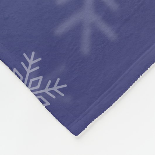 サッカー女子パーソナライズされた冬の雪グラデーション片 フリースブランケット (角)