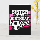 サッカー女子パーティ 誕生日の妹 カード (黄色い花)