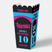 サッカー女子プレーヤー、サッカー誕生日ガールフープ フェイバーボックス (裏面)