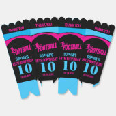 サッカー女子プレーヤー、サッカー誕生日ガールフープ フェイバーボックス (見開き)