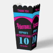 サッカー女子プレーヤー、サッカー誕生日ガールフープ フェイバーボックス (正面)