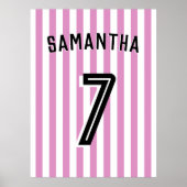 サッカー女子ルームデコールポスター ポスター (正面)