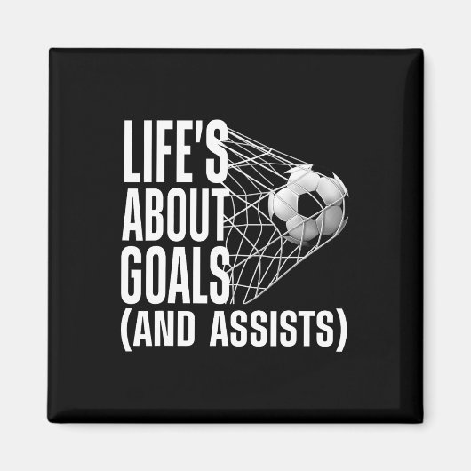 サッカー女子男性へサッカー好き選手サッカー マグネット (正面)