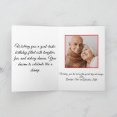 サッカー女子/ガールズ フォールデッド グリーティング カード (内部)