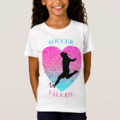 サッカー女子Tシャツ Tシャツ (正面)