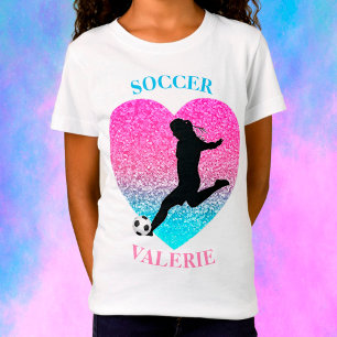 サッカー女子Tシャツ Tシャツ
