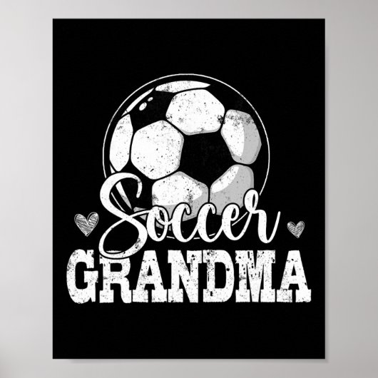 サッカー好きなおばあちゃん おもしろグランマサッカー ポスター (正面)
