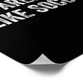 サッカー好きなんだってさ フットボール スポーツ愛好家 楽しい名言 ポスター (角)