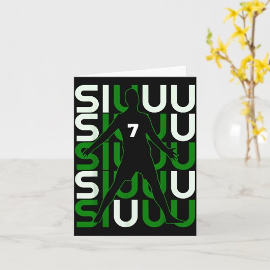 サッカー好きな人への面白いプレゼント サッカー ファン カード (黄色い花)