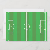 サッカー好きな双子に!サッカーキッズの誕生日パーティー 招待状 (裏面)