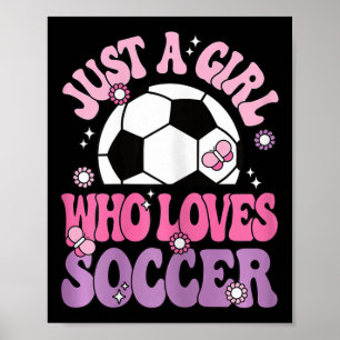 サッカー好きな女の子 かわいいサッカー選手 ギ ポスター