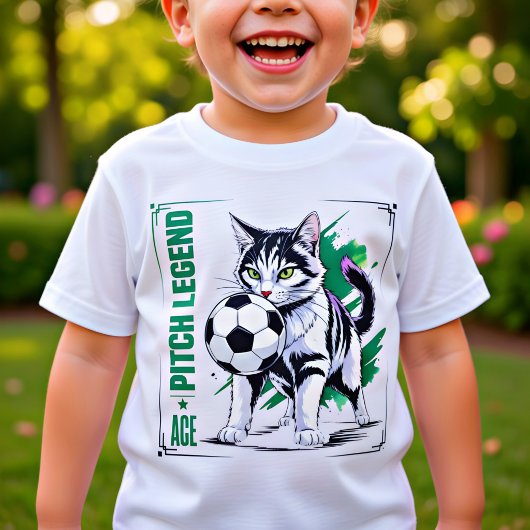 サッカー好きな猫伝説 面白いスポーツ愛好家のギフト トライブレンドTシャツ