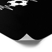 サッカー好きな男性や女性、ゴールキーパーへのクールなサッカーアート ポスター (角)