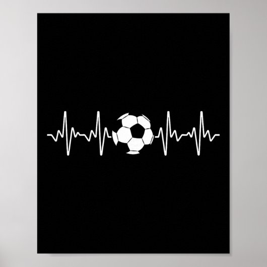 サッカー好きな男性や女性、ゴールキーパーへのクールなサッカーアート ポスター (正面)
