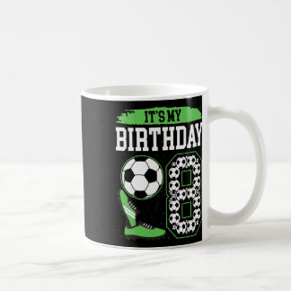 サッカー好きな8歳の誕生日おめでとう! サッカー男子の8歳の誕生日 コーヒーマグカップ