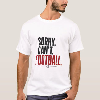 サッカー好きのためのモダンなタイポグラフィTシャツ Tシャツ