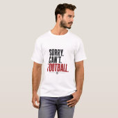 サッカー好きのためのモダンなタイポグラフィTシャツ Tシャツ (正面フル)