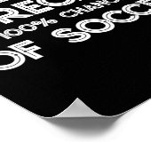 サッカー好きのための面白いウィークエンド予報 100% ポスター (角)