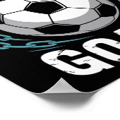 サッカー好きの選手とゴールキーパーへのゴールキーパーの引用 ポスター (角)