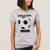 サッカー好きママ ファンTシャツ Tシャツ (正面)