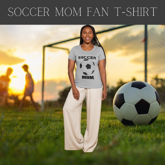 サッカー好きママ ファンTシャツ Tシャツ