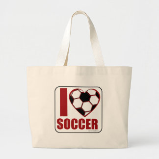 サッカー好き ラージトートバッグ