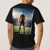 サッカー好きTシャツデザイン Tシャツ (裏面)
